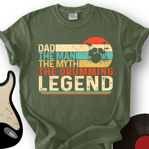 Drummer Legend Dad T-Shirt