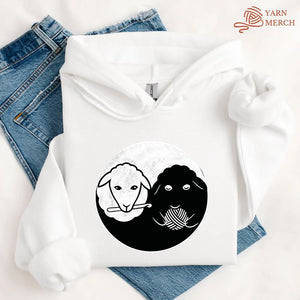 Black & White Sheeps Hoodie