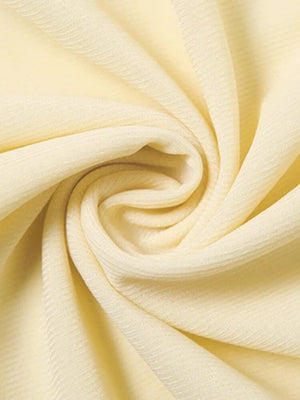 Butter Yellow Shirt & Mini Skirt Two Piece Set