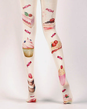Cake Print Tights
