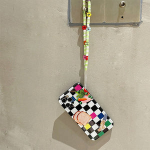Checkered Toast iPhone Case