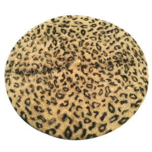 Leopard Print Beret