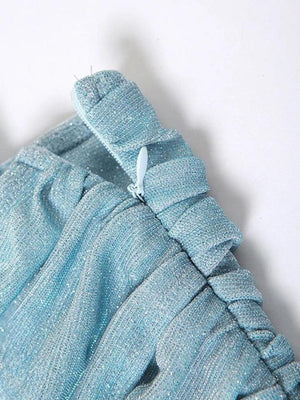 Mermaidcore Glitter Mini Dress