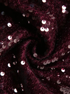 Sequined Backless Mini Dress