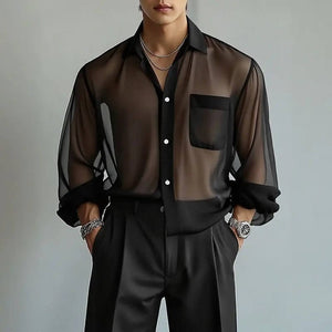 Sheer Button Shirt