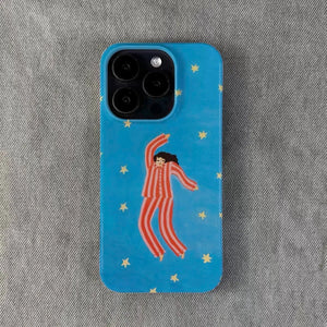 Woman In Pajamas Phone Case