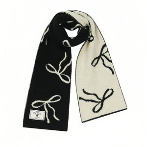 Coquette Bow Knit Scarf
