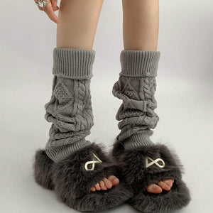 Cozy Days Cable Knit Leg Warmers