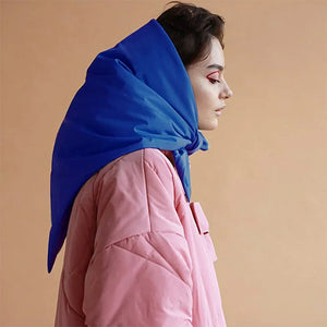 Quilted Hooded Triangle Scarf