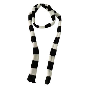 Y2K Skinny Striped Scarf