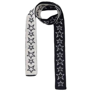 Y2K Star Skinny Scarf