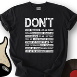 Don't T-Shirt