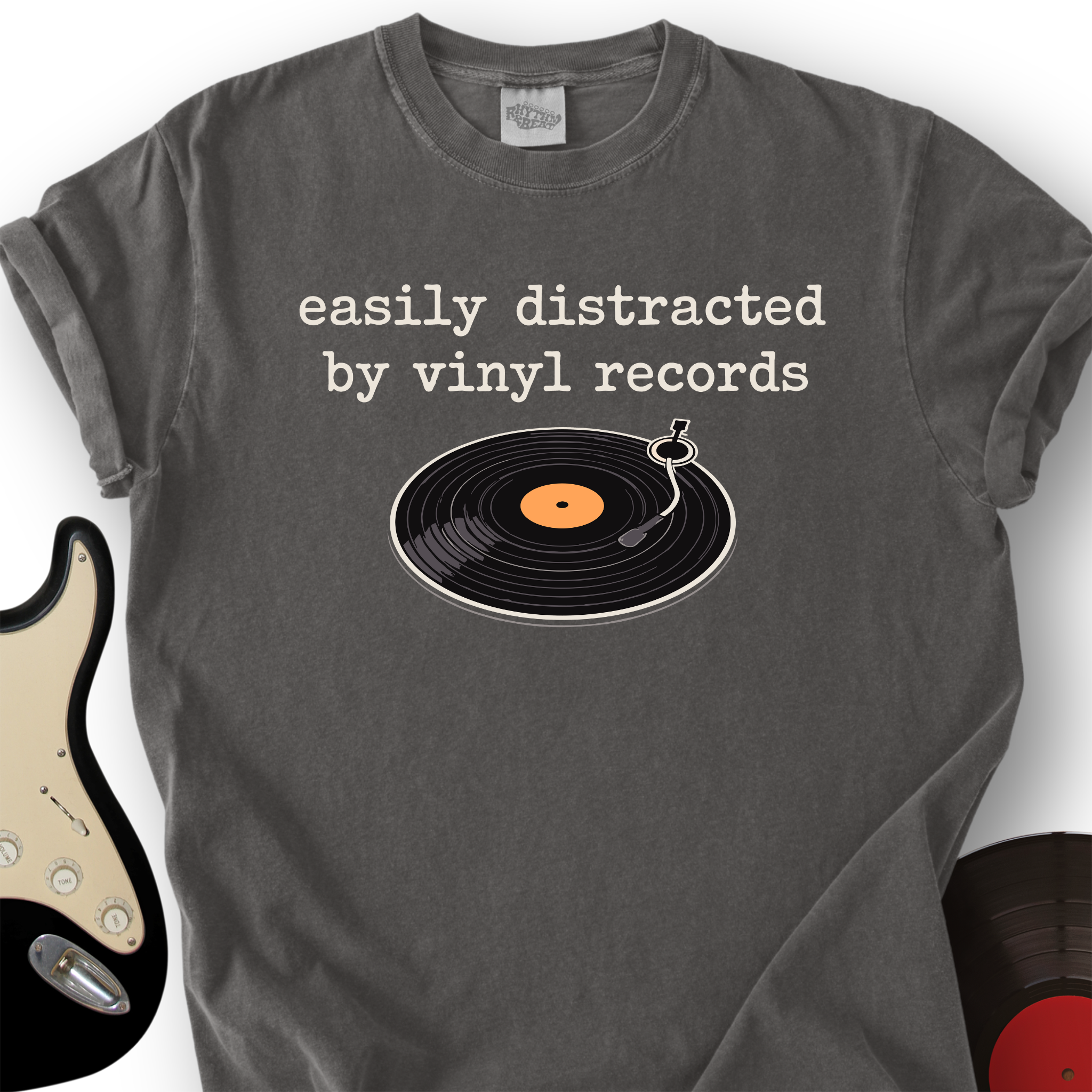 Easily Distracted by Vinyl T-Shirt