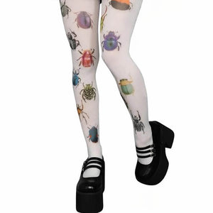 2000s Bug Patterned Tights