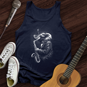 Elephant Saxophone Unisex Tank Top
