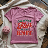 Fun It Is To Knit Lady V-neck