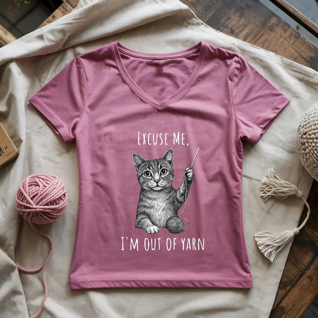 I'm out of yarn Lady V-neck