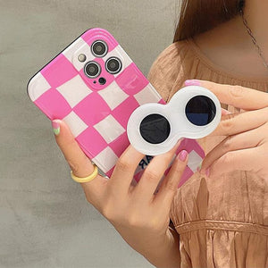 Big Eyes Checkered iPhone Case