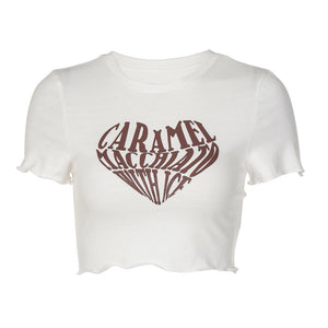 Caramel Macchiato Crop Top