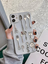 Cutlery Set Clear Phone Case