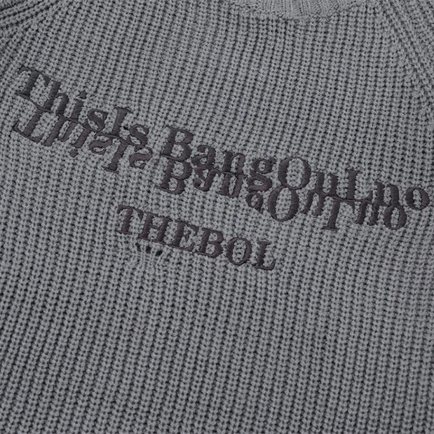 Distressed Knit Sweater