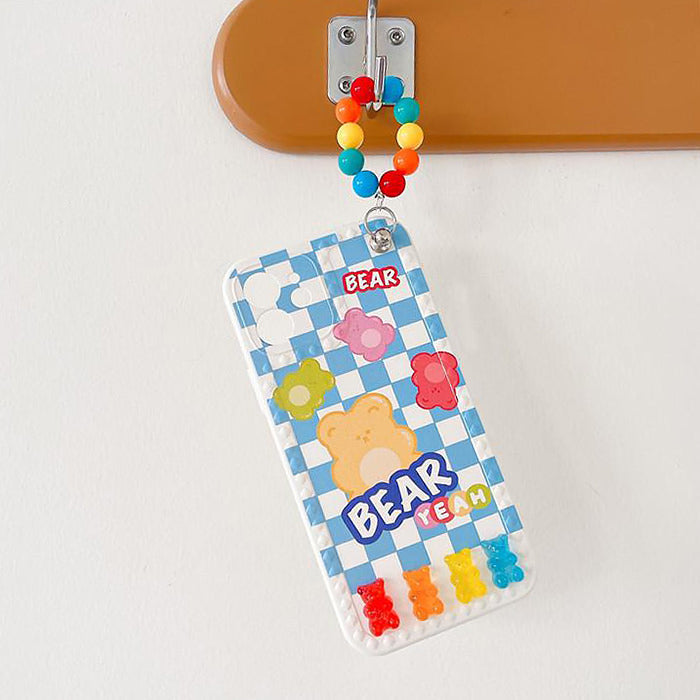 Gummy Bear Plaid iPhone Case