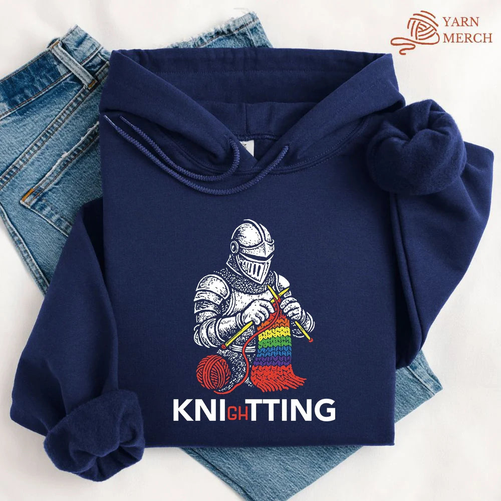 Knight Knitting Hoodie