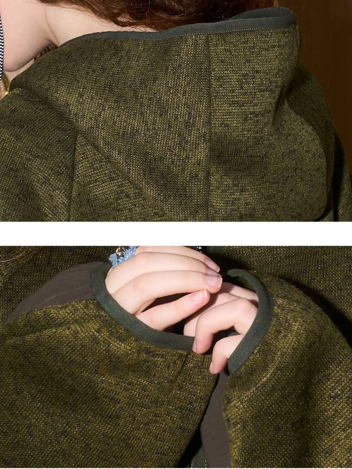 Oversized Fleece Zip-Up Jacket