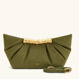 Ruched Clutch Bag