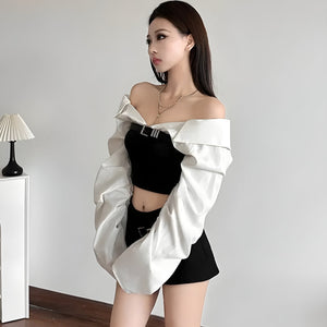 Shirt Corset Top
