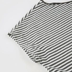 Striped Neck Tie Top