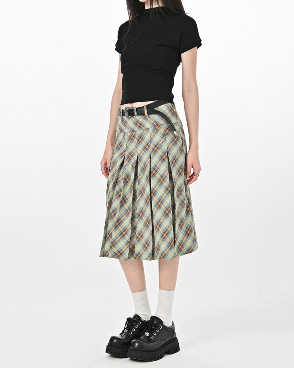 Good Manners Plaid Kilt Skirt