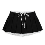 Preppy Layered Mini Skirt