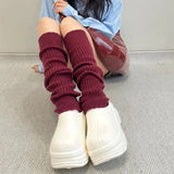 Y2K Ribbed Knit Leg Warmers