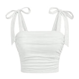 Soft Girl Bow Ties Top
