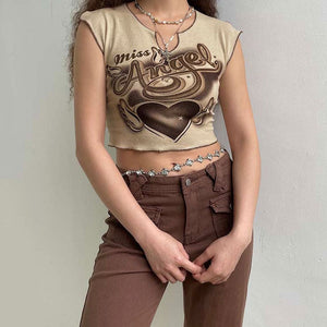 Miss Angel Ribbed Top