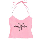 Beauty & Rage Y2K Halter Top