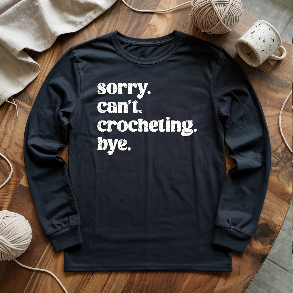Crocheting. Bye Long Sleeve T-shirt
