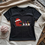 Hooked on Fear Lady V-neck