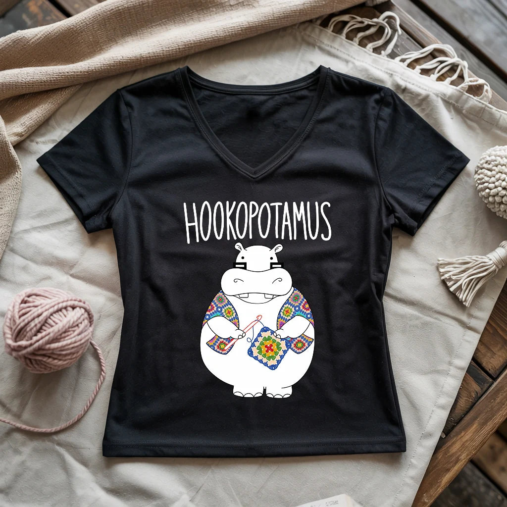 Hookopotamus Lady V-neck