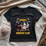 Spooky Crochet Club Lady V-neck