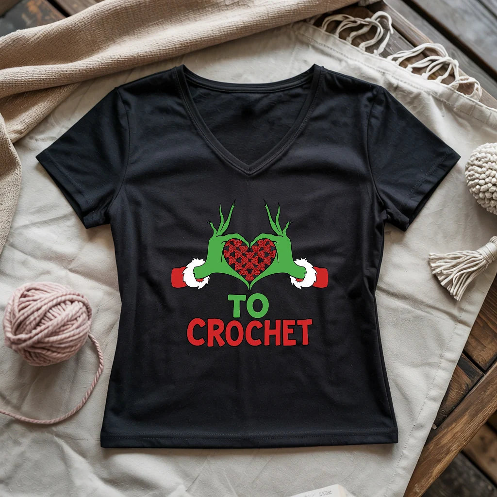 Yarnville Heart Lady V-neck
