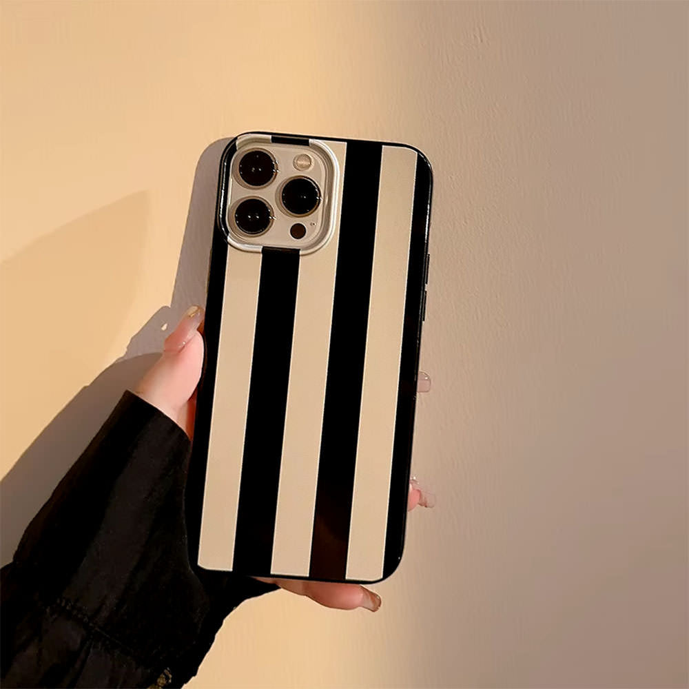Black & White Striped iPhone Case