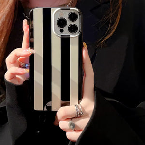 Black & White Striped iPhone Case