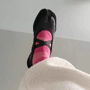 Blokette Cross Strap Ballet Flats