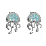 Blue Jellyfish Earrings