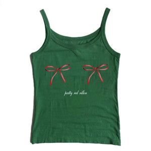 Y2K Bows Skinny Tank Top