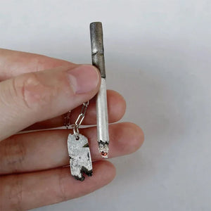 Cigarette Pendant Necklace