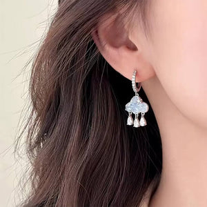 Cloud Crystal Drop Earrings