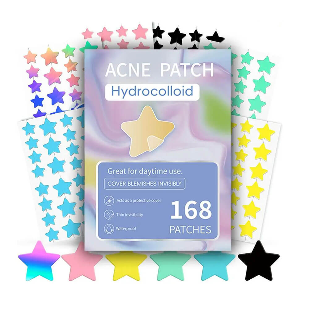 Colorful Star Pimple Patches 168-Piece